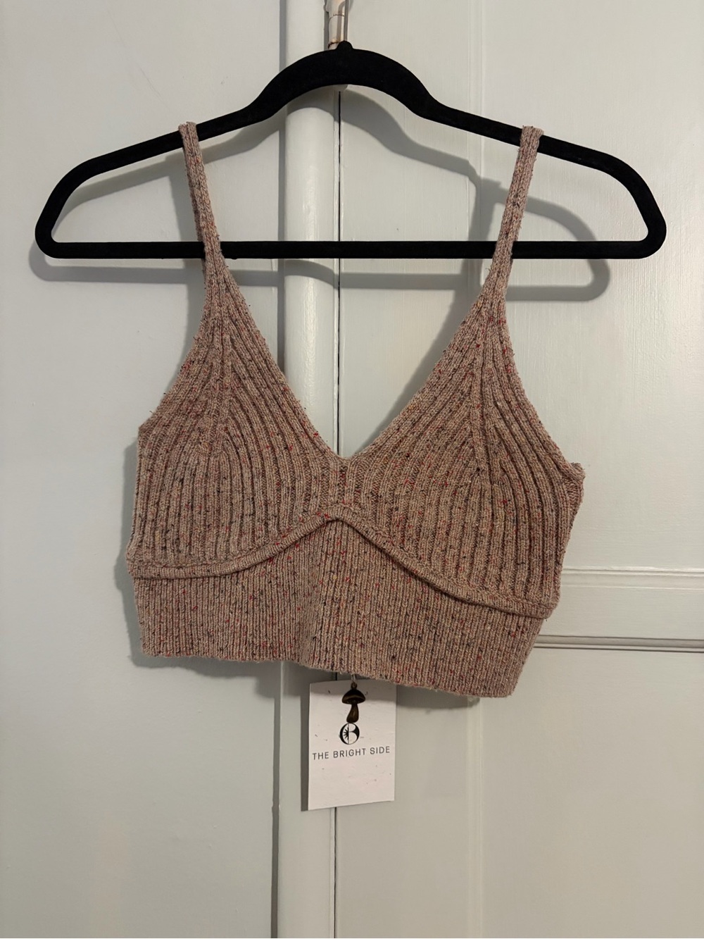 NWT The Bright Side Wool Knit Tank in Pearl Topanga Size Small